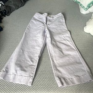 Madewell Lilac Wide legged pants
